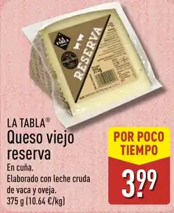 ALDI La tabla queso viejo reserva oferta