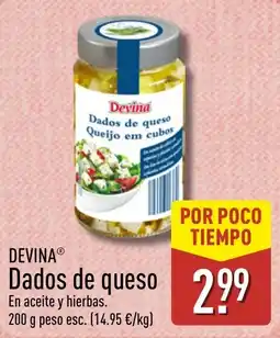 ALDI Devina dados de queso oferta