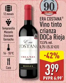 ALDI Era Costana vino tinto crianza oferta