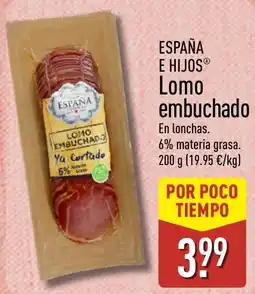 ALDI Espana lomo embuchado oferta
