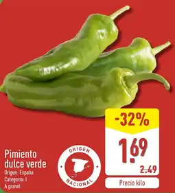 ALDI Pimiento dulce verde oferta