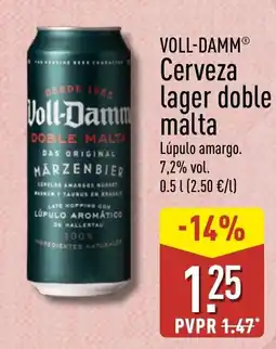 ALDI Voll-Damm cerveza lager doble malta oferta