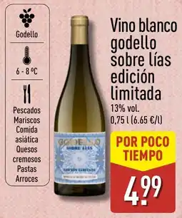 ALDI Godello vino blanco godello sobre lías edición limitada oferta