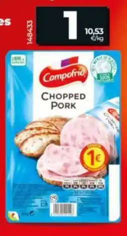 Dia Campofrio chopped pork oferta