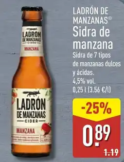 ALDI Ladrón de Manzanas sidra de manzana oferta