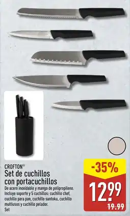 ALDI Crofton set de cuchillos con portacuchillos oferta