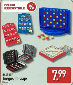 ALDI Hasbro juegos de viaje oferta