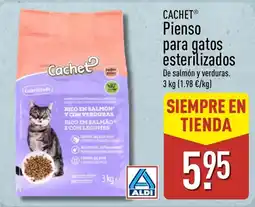 ALDI Cachet pienso para gatos esterilizados oferta