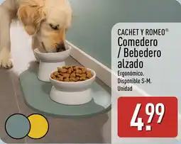 ALDI Cachet y Romeo Comedero / Bebedero alzado oferta