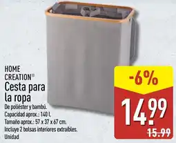 ALDI Home Creation cesta para la ropa oferta
