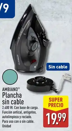 ALDI Ambiano plancha sin cable oferta