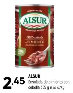 Coviran Alsur ensalada de pimiento con cebolla oferta