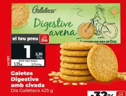 Dia Galleteca galetes digestive amb civada oferta
