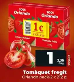 Dia Orlando tomàquet fregit oferta