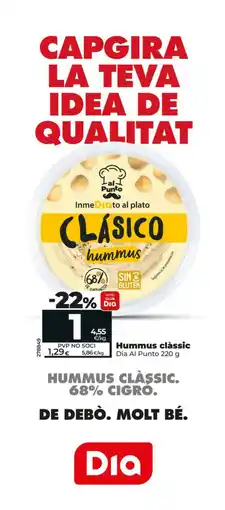 Dia Dia Al Punto hummus clàssic oferta