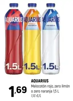 Coviran Aquarius melocotón rojo, zero limón o zero naranja oferta