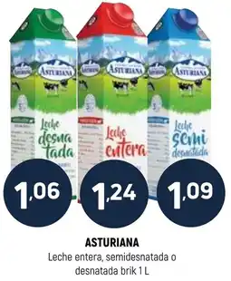 Coviran Asturiana leche entera semidesnatada o desnatada oferta