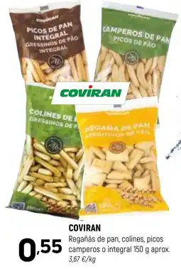 Coviran Coviran regañas de pan, colines, picos camperos o integral oferta