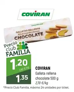 Coviran Coviran galleta rellena chocolate oferta