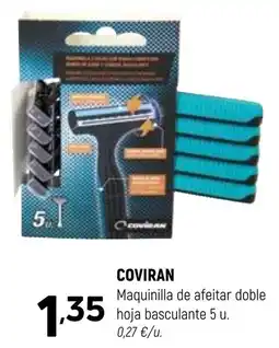 Coviran Coviran maquinilla de afeitar doble hoja basculante oferta