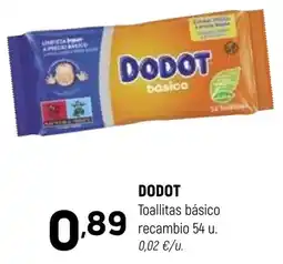 Coviran Dodot toallitas básico oferta