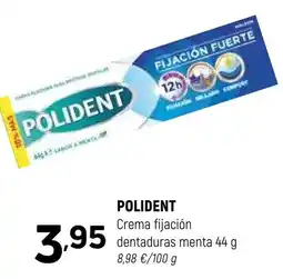 Coviran Polident crema fijación dentaduras menta oferta