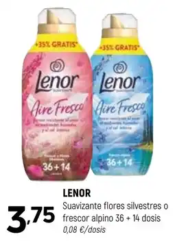 Coviran Lenor suavizante flores silvestres o frescor alpino oferta