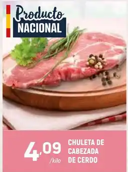 Coviran Chuleta de cabezada de cerdo oferta
