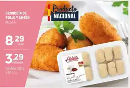 Coviran Aldelís croqueta de pollo y jamón oferta