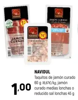 Coviran Navidul taquitos de jamón curado oferta