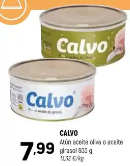 Coviran Calvo atún aceite oliva o aceite girasol oferta