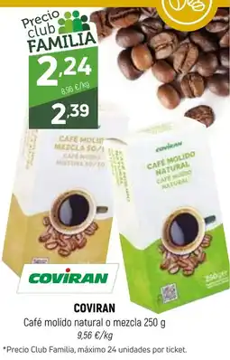 Coviran Coviran café molido natural o mezcla oferta