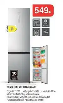 Milar Hisense - combi rb440n4acd oferta