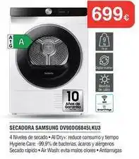 Milar Samsung - secadora dv90dg6845lku3 oferta