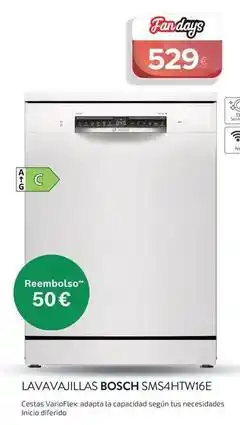 Milar Bosch - lavavajillas sms4htwi6e oferta