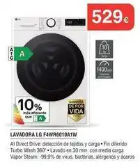 Lg - lavadora f4wr6010a1/w