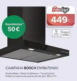 Milar Bosch - campana dwb67dn60 oferta