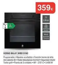 Milar Balay - horno 3hb5131n3 oferta