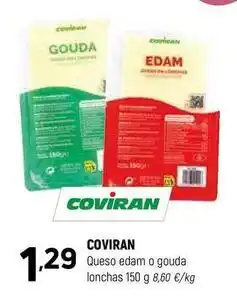 Coviran Coviran - queso edam o gouda lonchas oferta