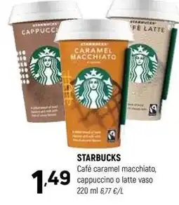 Coviran Starbucks - café caramel macchiato, cappuccino o latte vaso oferta
