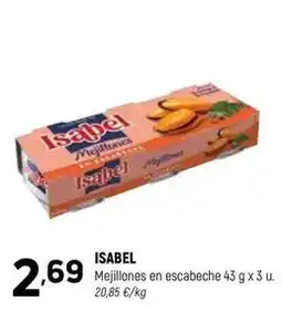 Coviran Isabel - mejillones en escabeche oferta