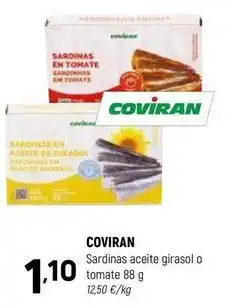 Coviran Coviran - sardinas aceite girasol o tomate oferta