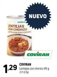 Coviran Coviran - lentejas con chorizo oferta