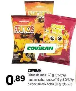 Coviran Coviran - fritos de maiz nachos sabor queso oferta