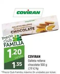 Coviran Coviran - galleta rellena chocolate oferta
