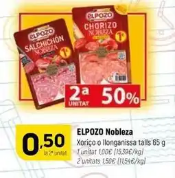 Coviran Elpozo - xorico o llonganissa talls oferta