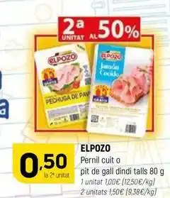 Coviran Elpozo - pernil cuit o pit de gall dindi talls oferta