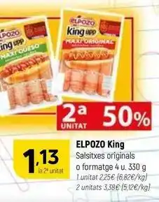 Coviran Elpozo - salsitxes originals o formatge oferta