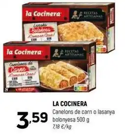 Coviran La cocinera - canelons de carn o lasanya bolonyesa oferta