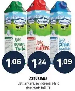 Coviran La asturiana - llet sencera, semidesnatada o desnatada brik oferta